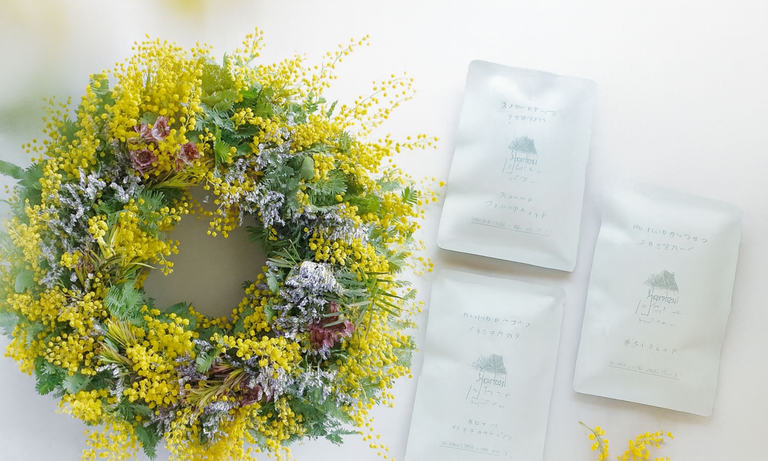 Hutte 花とコーヒー